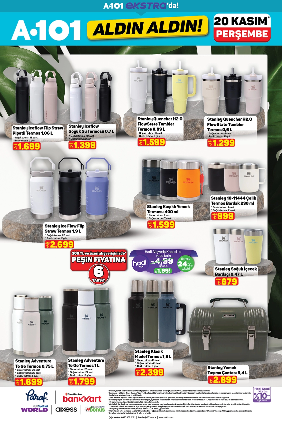 A101 Stanley termos seçenekleri