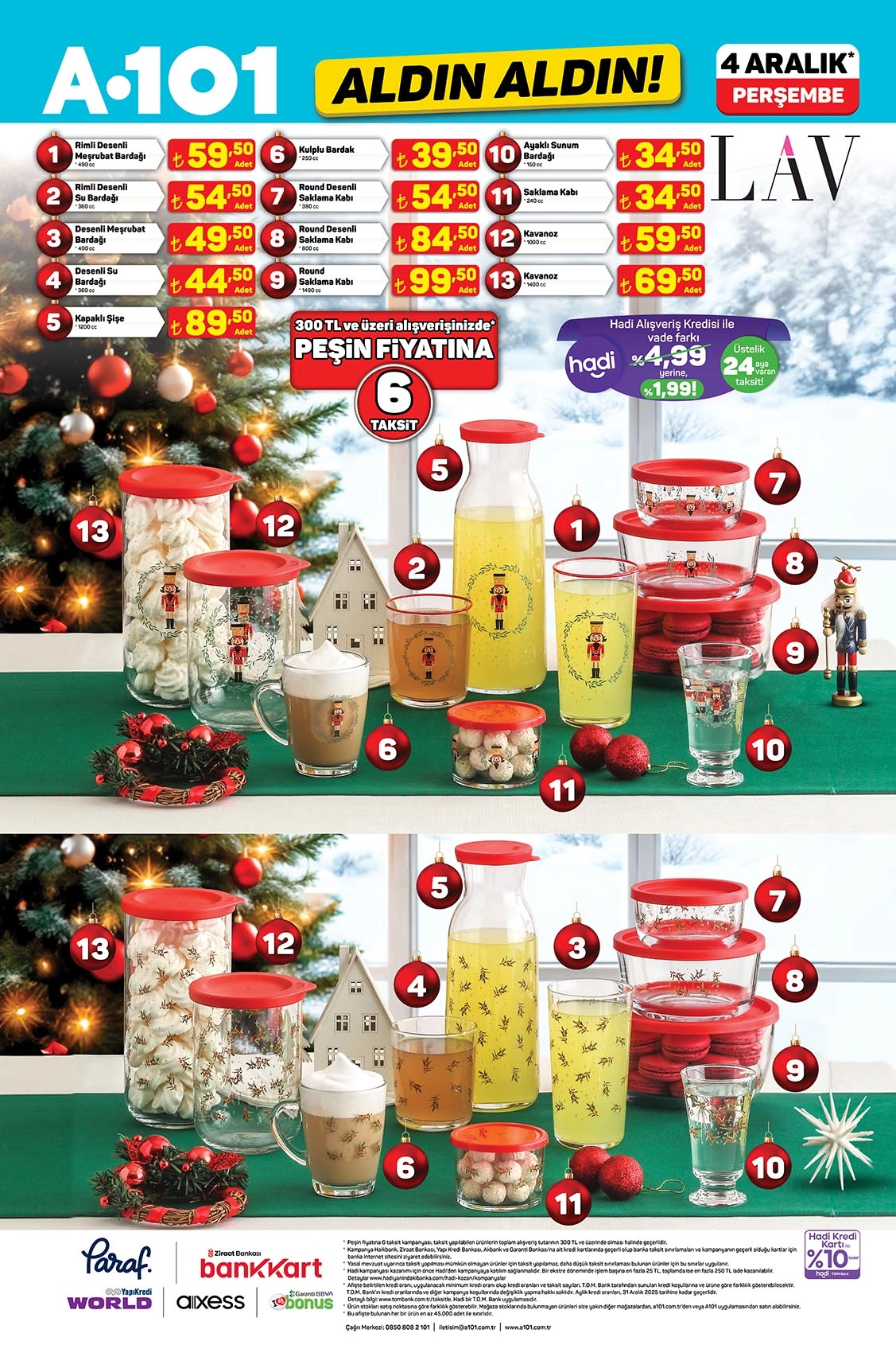 a101 aktüel katalog bardak