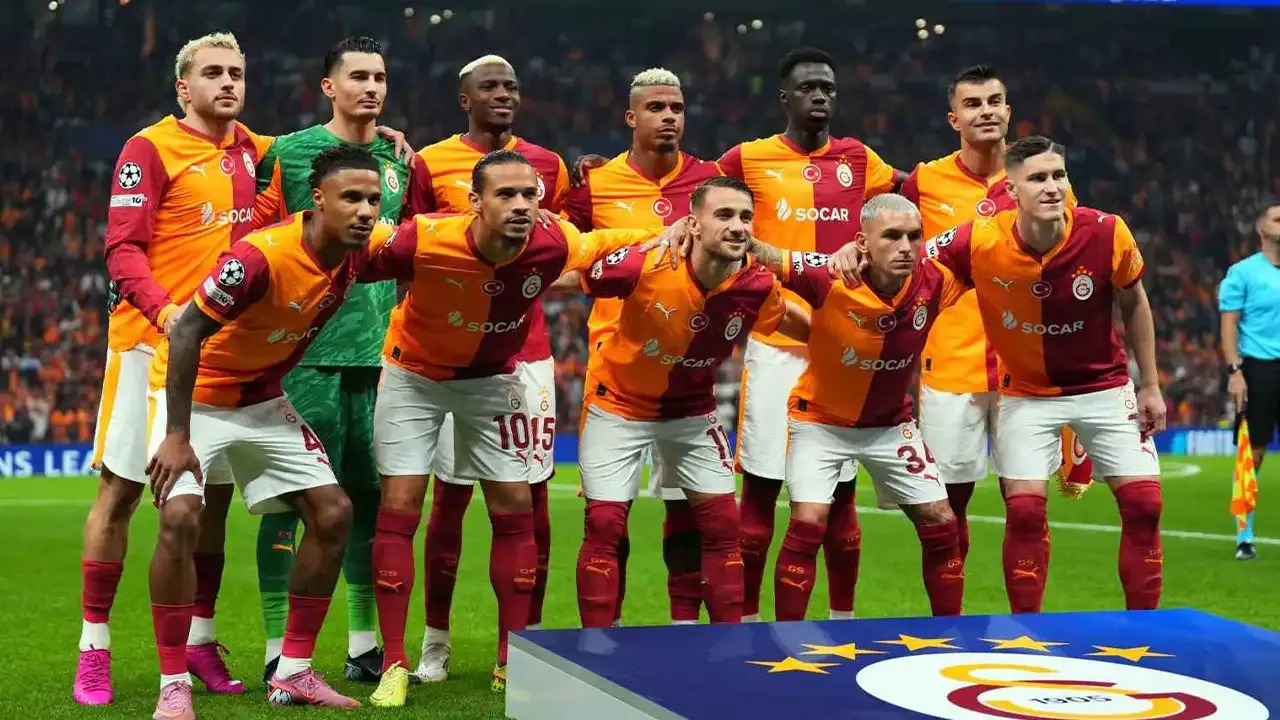 Galatasaray Şampiyonlar Ligi maçı öncesi ilk 11 fotoğrafı.