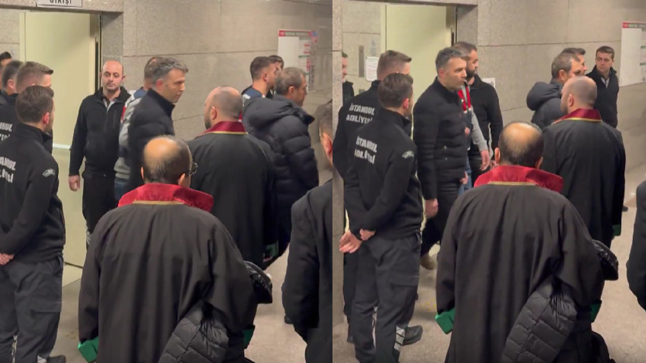 Mehmet Akif Ersoy’un adliyeye sevk anları kaydedildi.