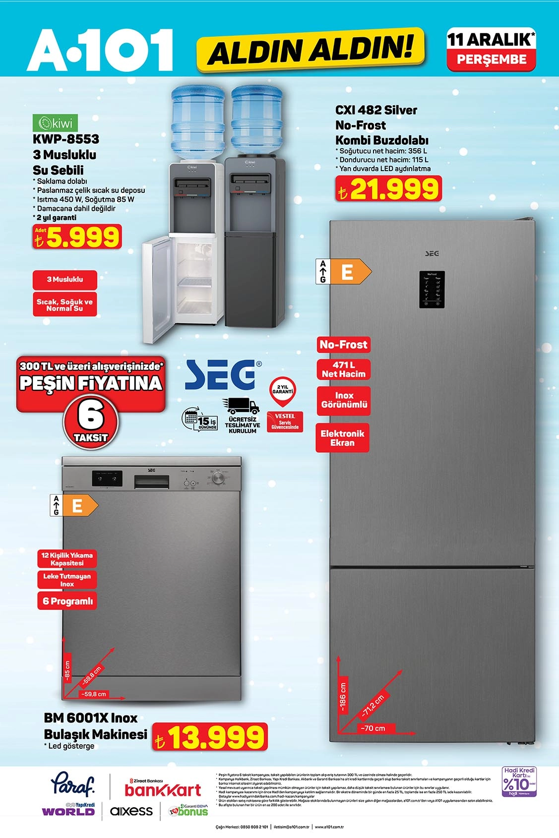 a101 11-aralik 2025 aktüel katalog beyaz esya