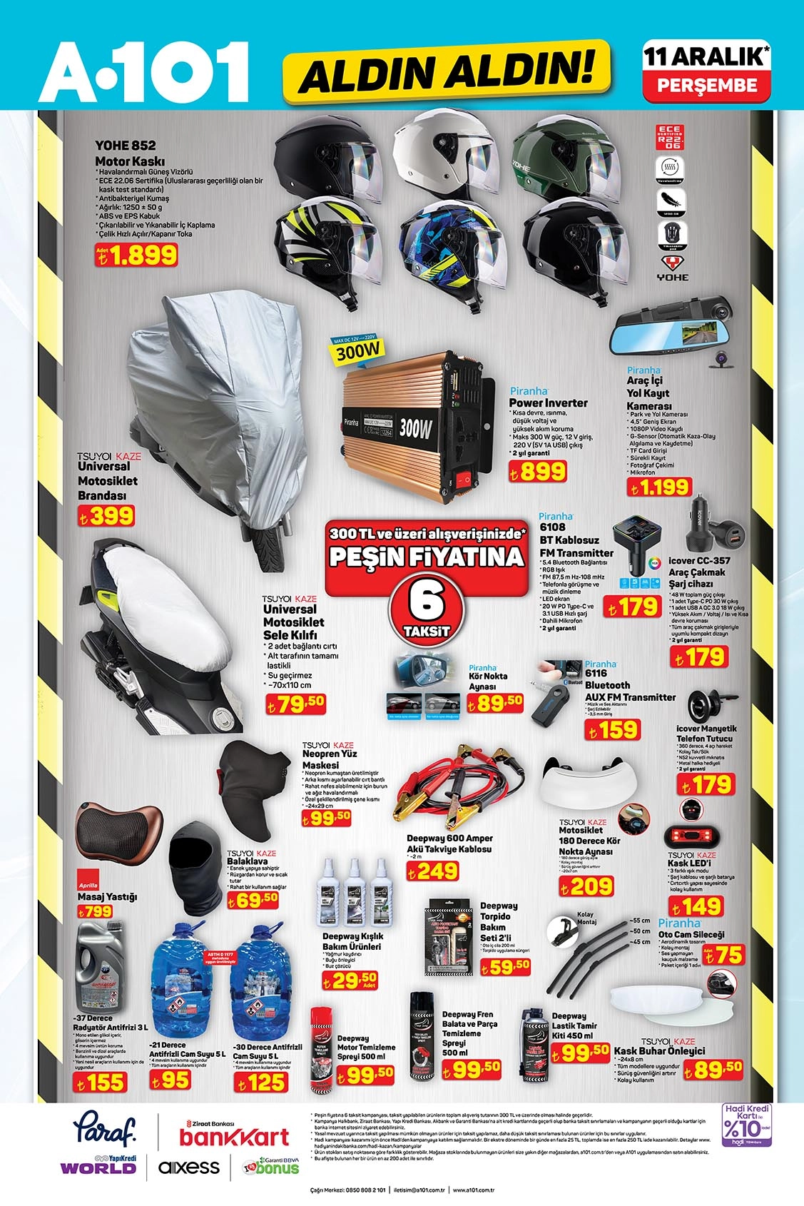 a101 11 aralik 2025 aktuel katalog arac aksesuarlari