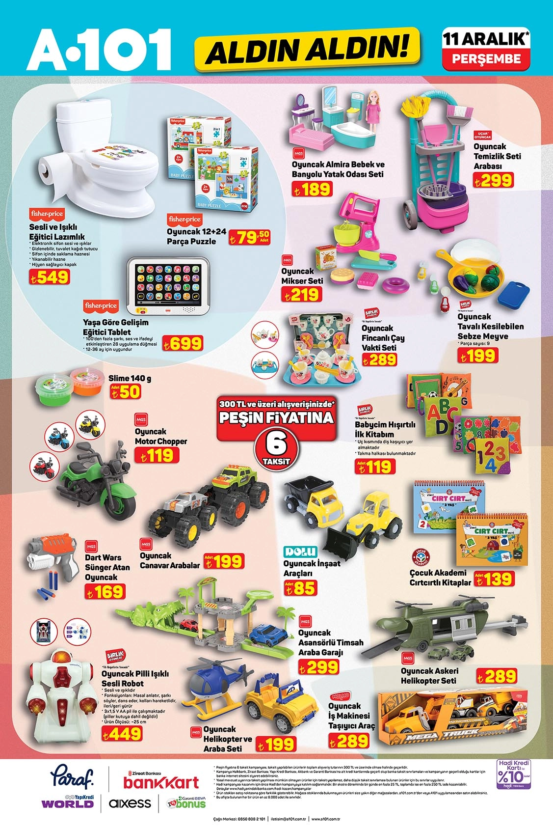 a101 11-aralik 2025 aktuel katalog oyuncak