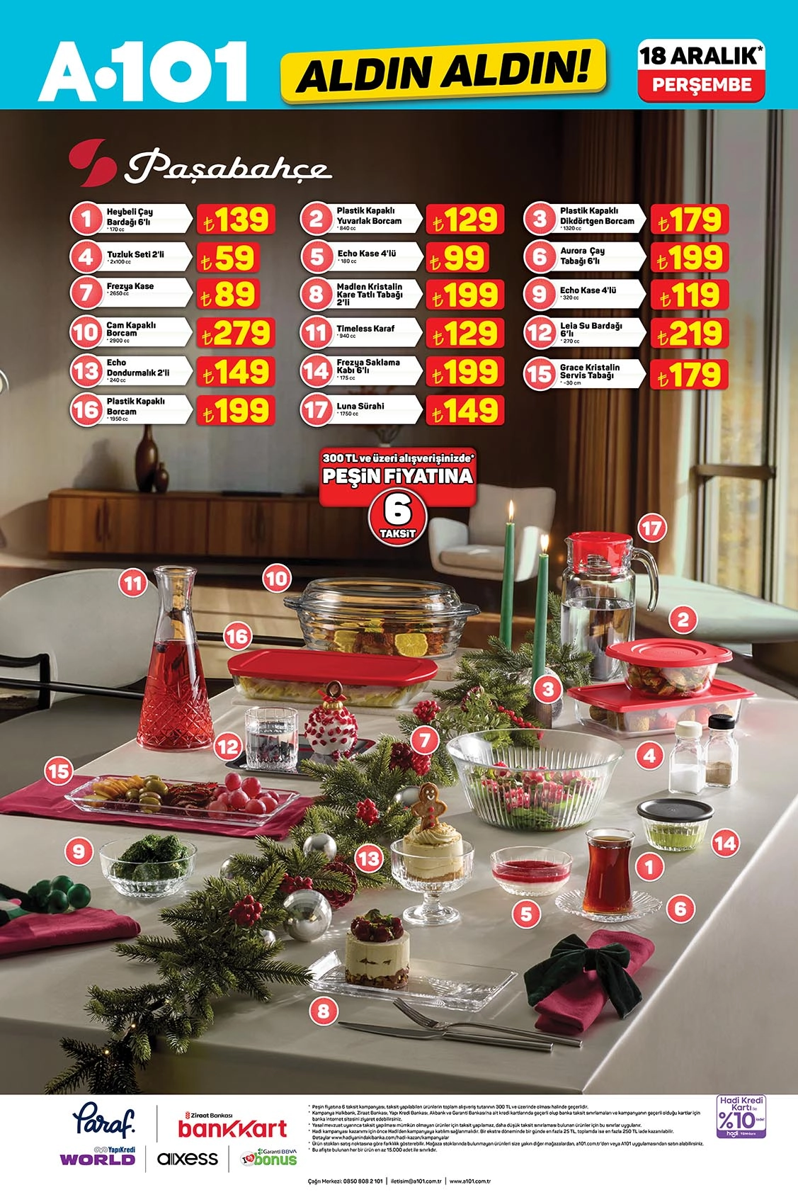 A101 18 Aralık Aldın Aldın aktüel mutfak ve ev yaşam ürünleri