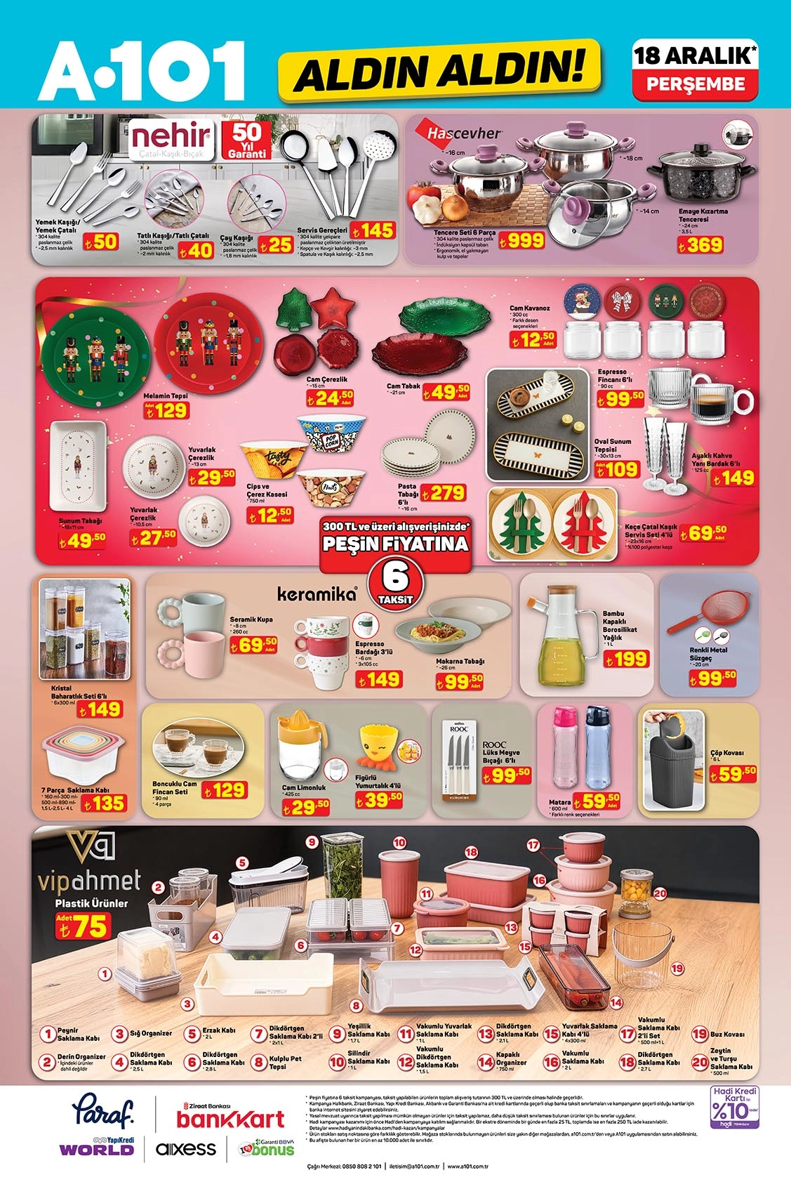 A101 18 Aralık Aldın Aldın aktüel ev düzenleme ürünleri