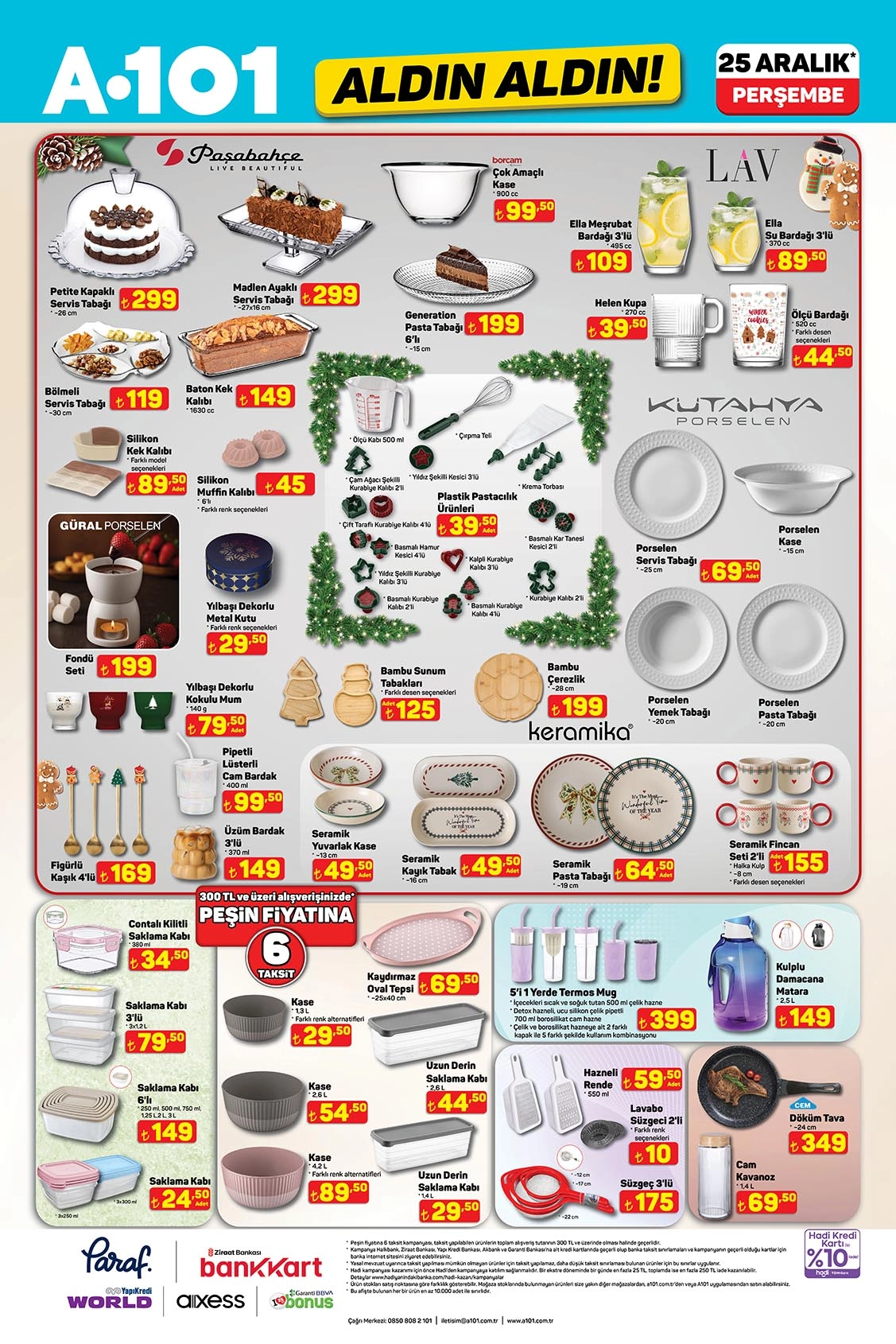 A101 mutfak ürünleri kataloğu