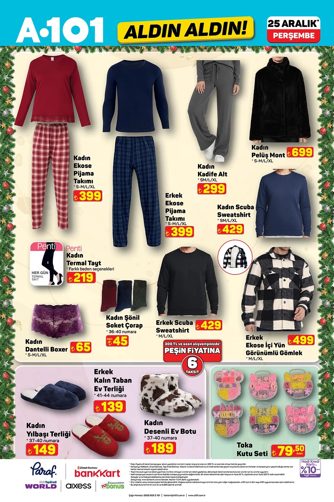 A101 giyim ürünleri fiyatları