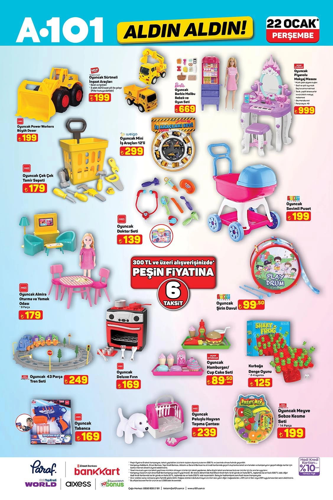 A101 22 Ocak oyuncak kampanyaları