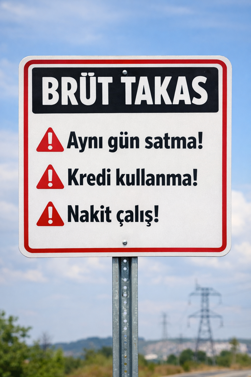 Brüt takas kuralları ve hisse satışı bilgilendirme tablosu