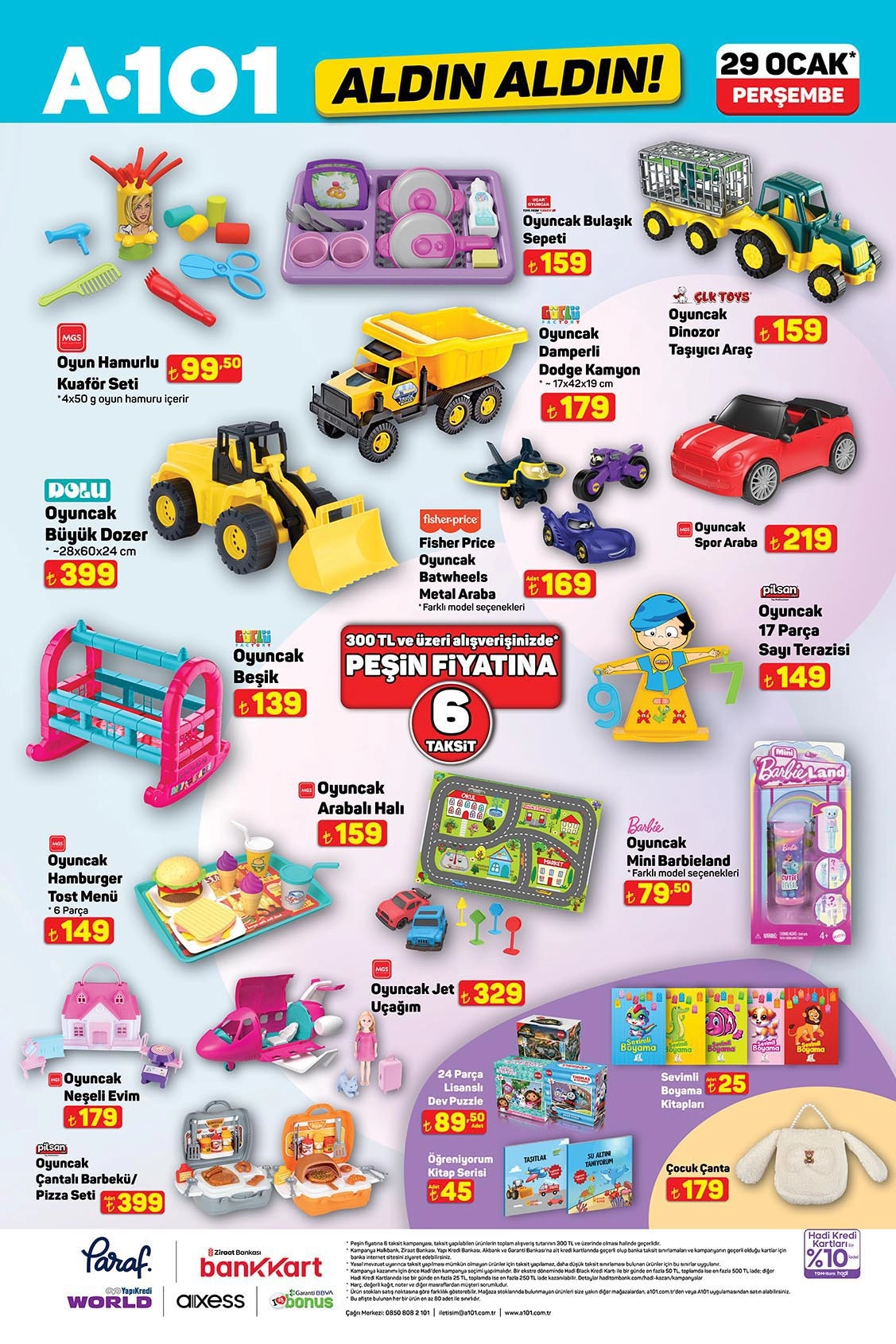 A101 oyuncak ürünlerinde bu haftanın fiyatları