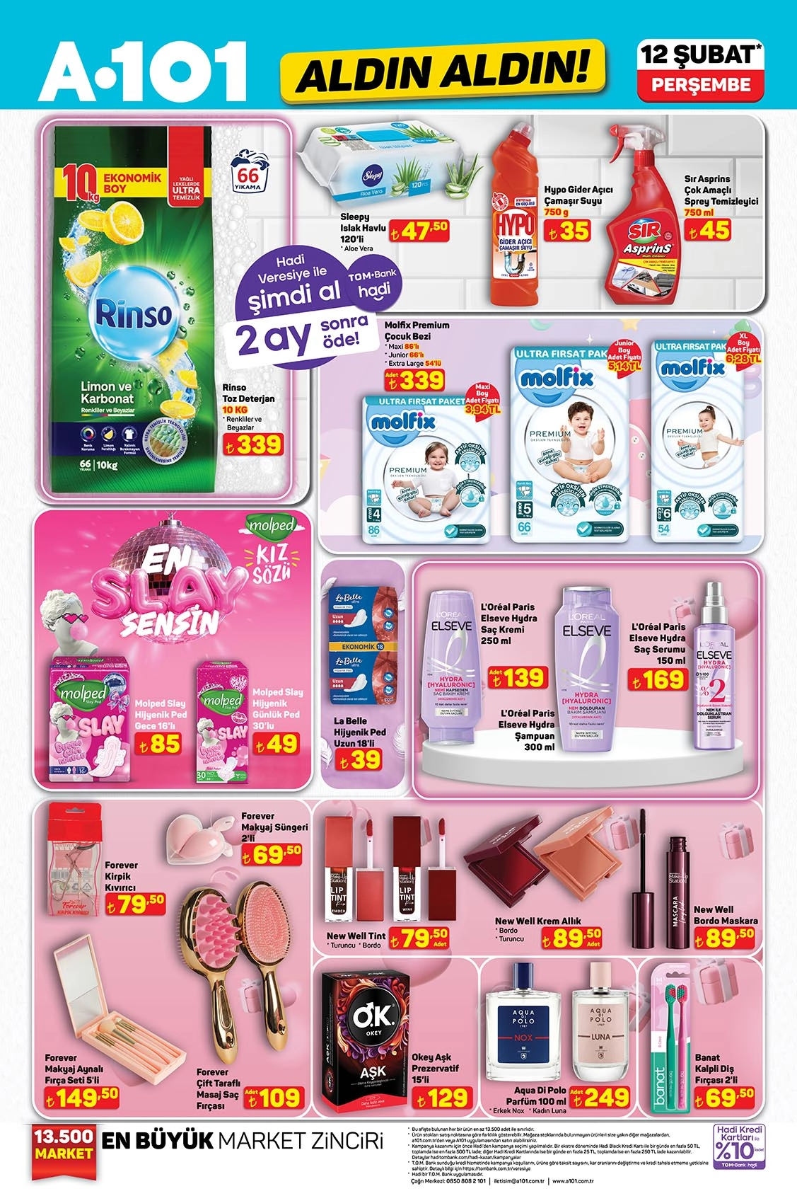 A101 temizlik ve bakım ürünler