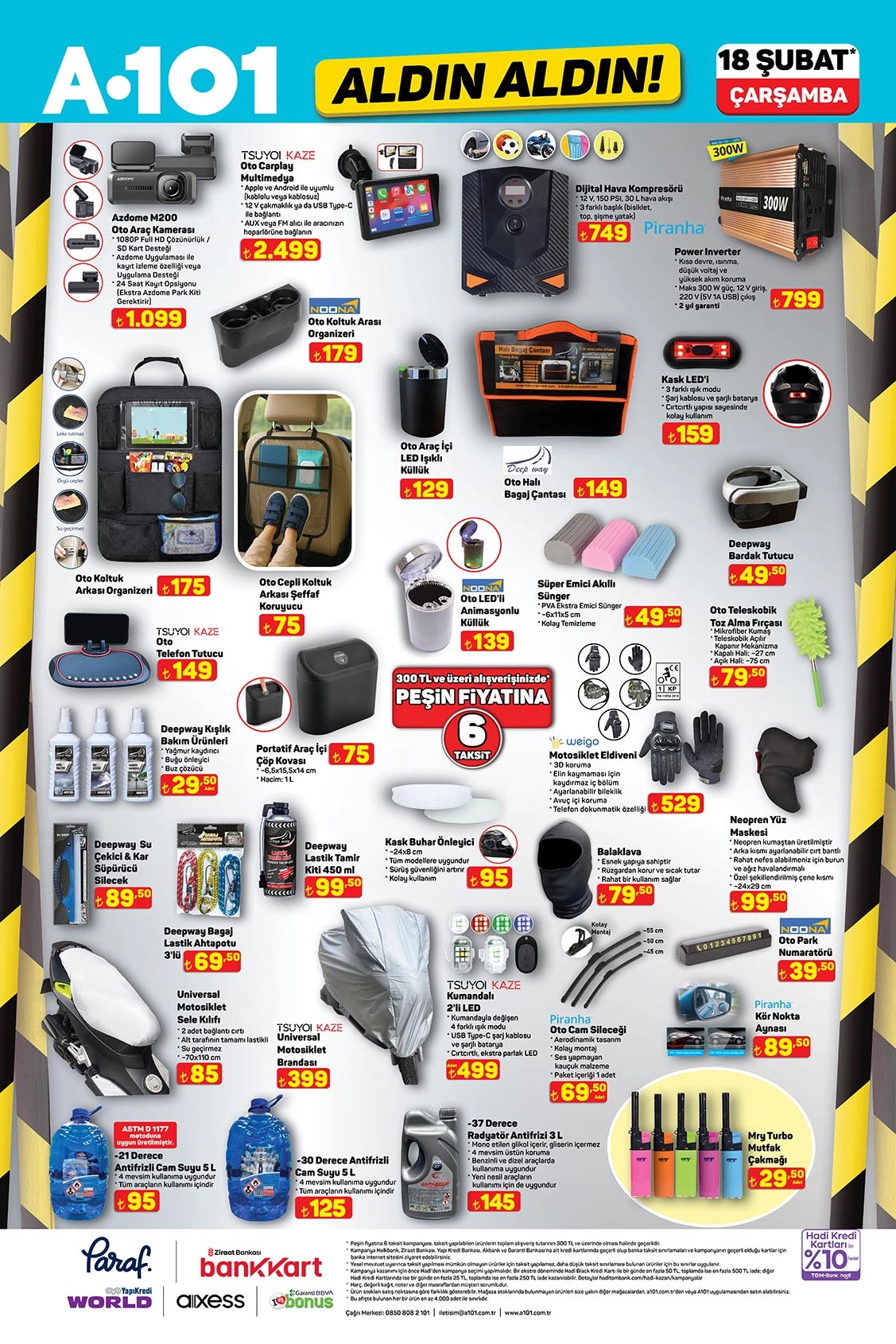 A101 oto aksesuar kampanyası