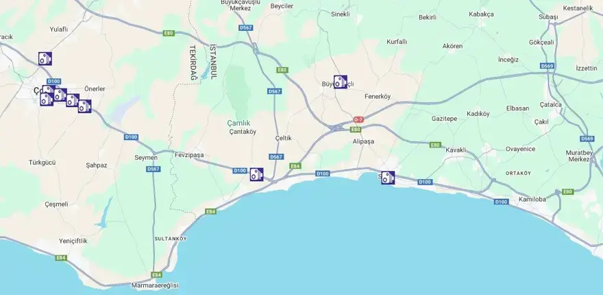 Tekirdağ - Çorlu Yolu