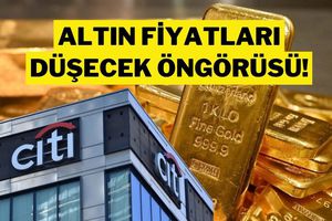 Citi'den Altın Fiyatı İçin Şok Düşüş Tahmini: 2026 İçin Seviye Verdi