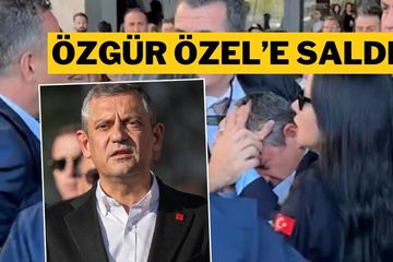 Özgür Özel’e AKM Çıkışı Kameralar Önünde Yumruklu Saldırı!