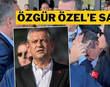 Özgür Özel’e AKM Çıkışı Kameralar Önünde Yumruklu Saldırı!