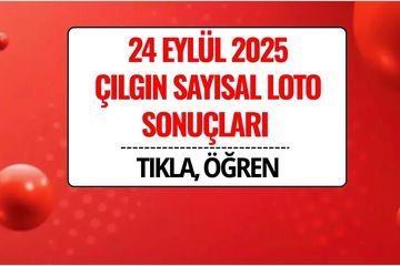 24 Eylül 2025 Çılgın Sayısal Loto Sonuçları Açıklandı: 199 Milyon TL Devretti!