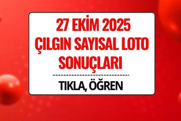 27 Ekim 2025 Çılgın Sayısal Loto Sonuçları Açıklandı: 292 Milyon TL Devretti!