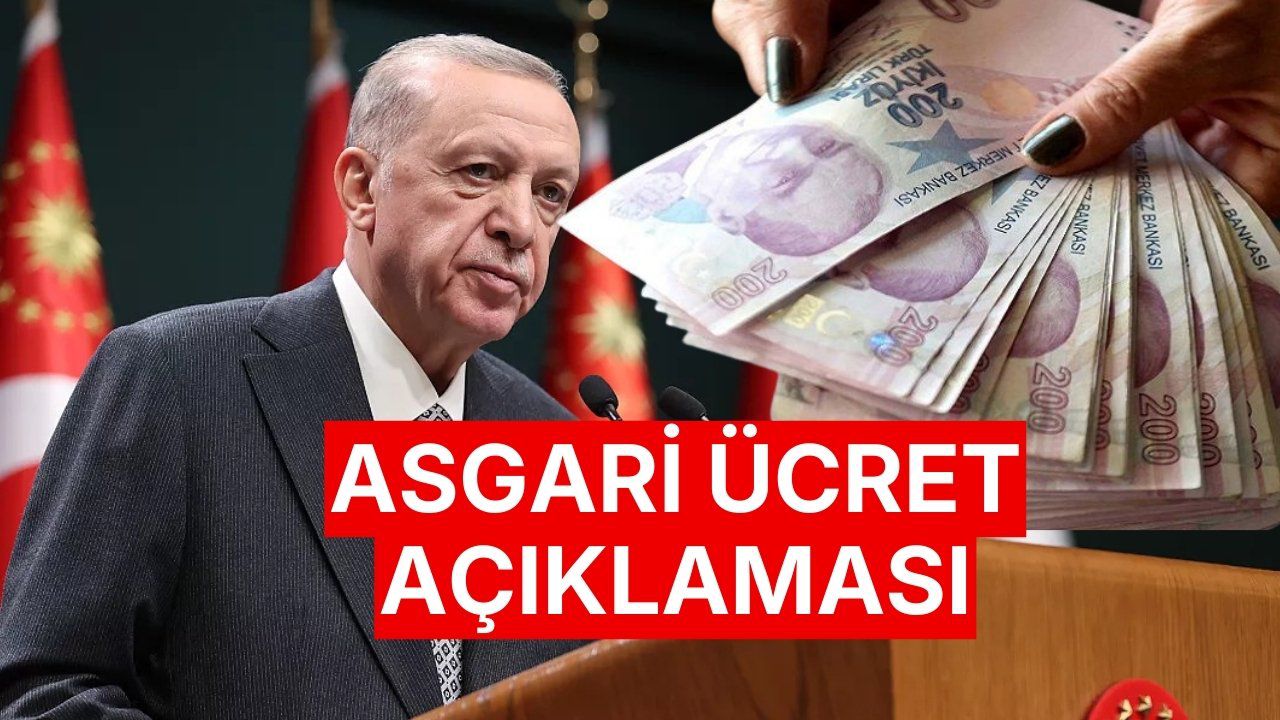 Cumhurbaşkanı Erdoğan'dan Yeni Asgari Ücrete İlişkin Açıklama