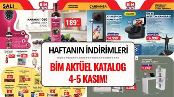 BİM 4-5 Kasım 2025 Aktüel Kataloğu: BİM'e Aksiyon Kamerası Geliyor!
