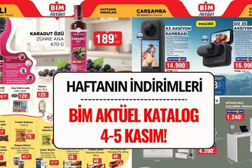 BİM 4-5 Kasım 2025 Aktüel Kataloğu: BİM'e Aksiyon Kamerası Geliyor!