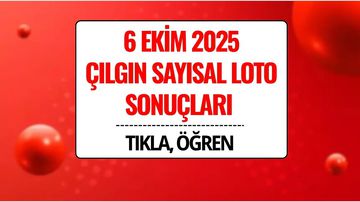 6 Ekim 2025 Çılgın Sayısal Loto Sonuçları Açıklandı: 231 Milyon TL Devretti!