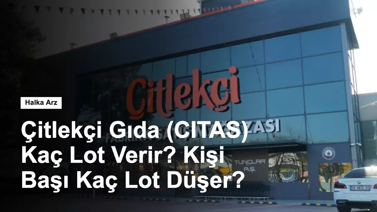 Çitlekçi Gıda (CITAS) Kaç Lot Verir? Kişi Başı Kaç Lot Düşer?