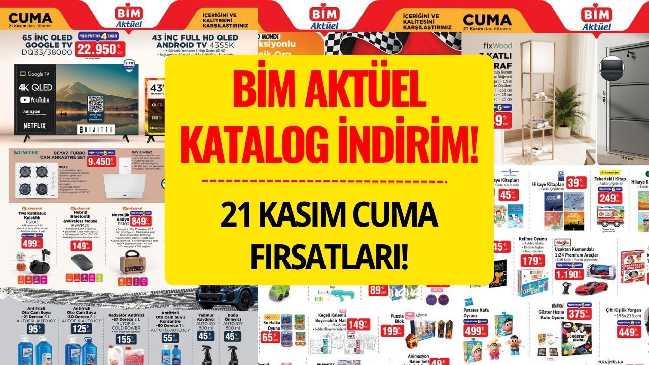 BİM 21 Kasım Aktüel Kataloğu Çıktı: Bu Cuma Kaçırılmayacak İndirimler