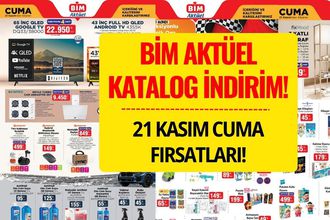 BİM 21 Kasım Aktüel Kataloğu Çıktı: Bu Cuma Kaçırılmayacak İndirimler