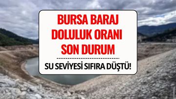 Bursa Baraj Doluluk Oranı 17 Ekim 2025: Su Seviyesi Sıfıra Düştü