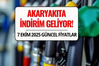 Benzin ve Motorine İndirim Geliyor! 7 Ekim 2025 Akaryakıt Fiyatları