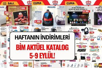 BİM Aktüel Katalog 5-9 Eylül 2025: İndirimli Ürünler Listesi ve Fiyatlar – Bim’de Bu Hafta Neler Var?