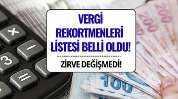 Türkiye'nin Vergi Rekortmenleri Listesi Açıklandı: Zirve Yine Değişmedi