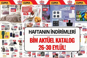 BİM 26-30 Eylül 2025 Aktüel Ürünler Kataloğu: Bu Hafta Hangi Ürünler İndirimde?