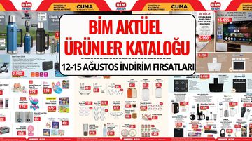 BİM 12-15 Ağustos 2025 Aktüel Katalog: Bu Hafta Hangi Ürünler İndirimde?