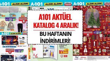 A101 4 Aralık Aktüel Kataloğu Yayınlandı! Bu Hafta TV, Kulaklık, Mutfak ve Yılbaşı Ürünlerinde Büyük İndirim