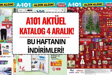 A101 4 Aralık Aktüel Kataloğu Yayınlandı! Bu Hafta TV, Kulaklık, Mutfak ve Yılbaşı Ürünlerinde Büyük İndirim