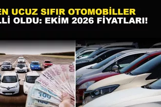 Türkiye'de En Ucuz Sıfır Otomobiller Belli Oldu: Fiyatlar 1 Milyon 460 Bin TL'den Başlıyor