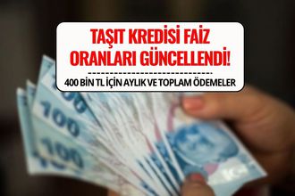 Taşıt Kredisi Faizlerinde Son Tablo: Banka Banka 400 Bin TL’lik Kredi İçin Geri Ödeme Tutarları