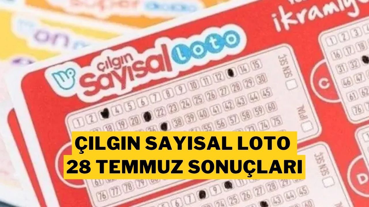 Çılgın Sayısal Loto Sonuçları Açıklandı: 28 Temmuz 2025 Çekilişinde 482 Milyon TL Devretti!