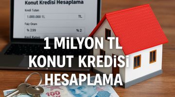 1 Milyon TL Konut Kredisi Hesaplama: Banka Banka Güncel Taksitler (Aralık 2025)