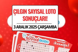 Çılgın Sayısal Loto Sonuçları 3 Aralık 2025: 409 Milyon TL Devretti!