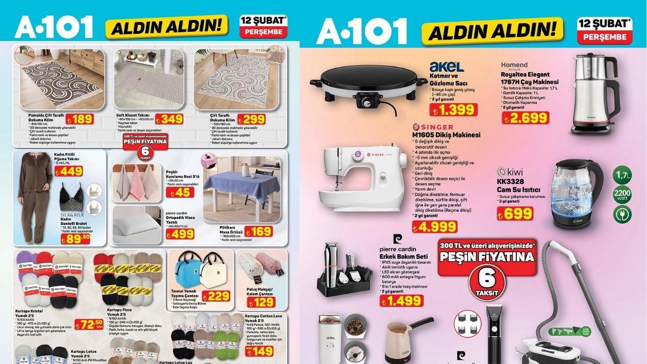 A101'de Bu Hafta Hangi Ürünler İndirimde? 12 Şubat Aktüel Kataloğu