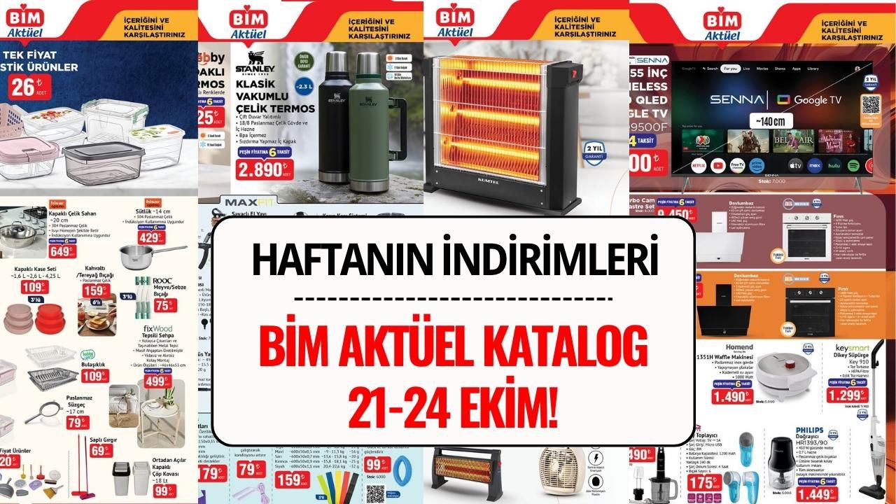 BİM 21-24 Ekim 2025 Aktüel Ürünler Kataloğu: Bu Hafta İndirimde Neler Var?
