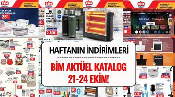 BİM 21-24 Ekim 2025 Aktüel Ürünler Kataloğu: Bu Hafta İndirimde Neler Var?