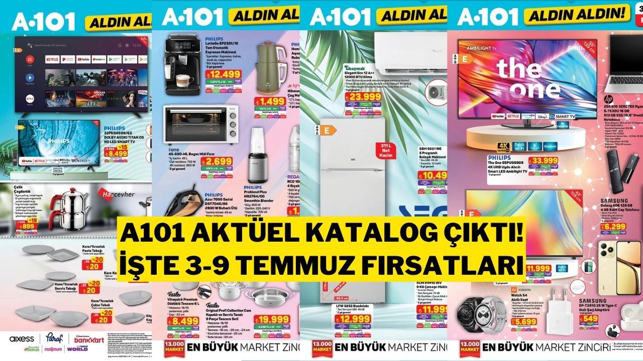 A101 3-9 Temmuz 2025 Aktüel Ürünler: Elektronikten Mobilyaya Müthiş Fırsatlar!