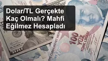 Dolar/TL Gerçekte Kaç Olmalı? Mahfi Eğilmez Hesapladı