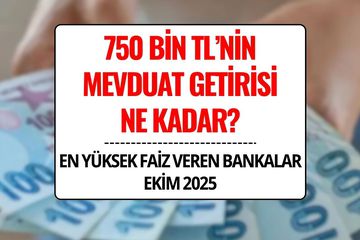 750 Bin TL'nin Aylık Getirisi Ne Kadar? En Yüksek Mevduat Faizini Hangi Bankalar Veriyor?