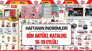 BİM 16-19 Eylül 2025 Aktüel Kataloğu: Bu Hafta Hangi Ürünler İndirimde?