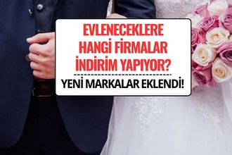 Evlenecek Gençlere Hangi Firmalar İndirim Yapıyor? Yeni Firmalar Eklendi